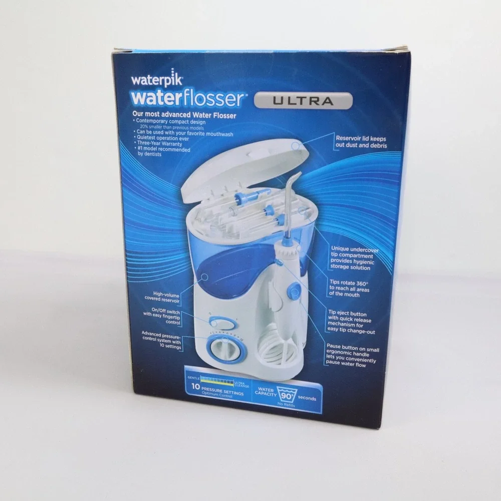 New Waterpik Ultra Dental Water Flosser Jet WP 100W Easy Floss 6 Tips 10 Setting